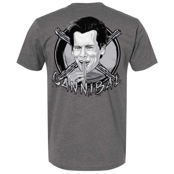 🎬 Kevin Bacon Eating Bacon "CANNIBAL" T-SHIrT 🥓